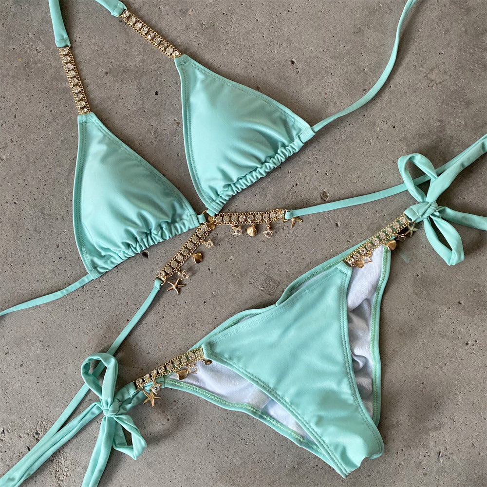 Multicolor Diamond Bikini