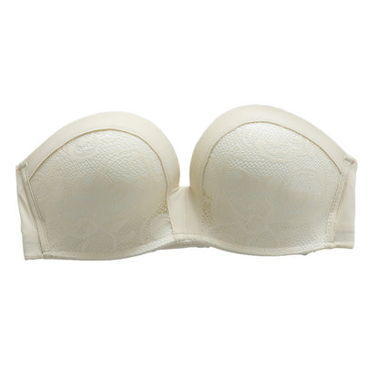 Strapless Bra Invisible Underwear Women Gather Slip Non-Slip Miracle Wedding Dress Relief Tube Top