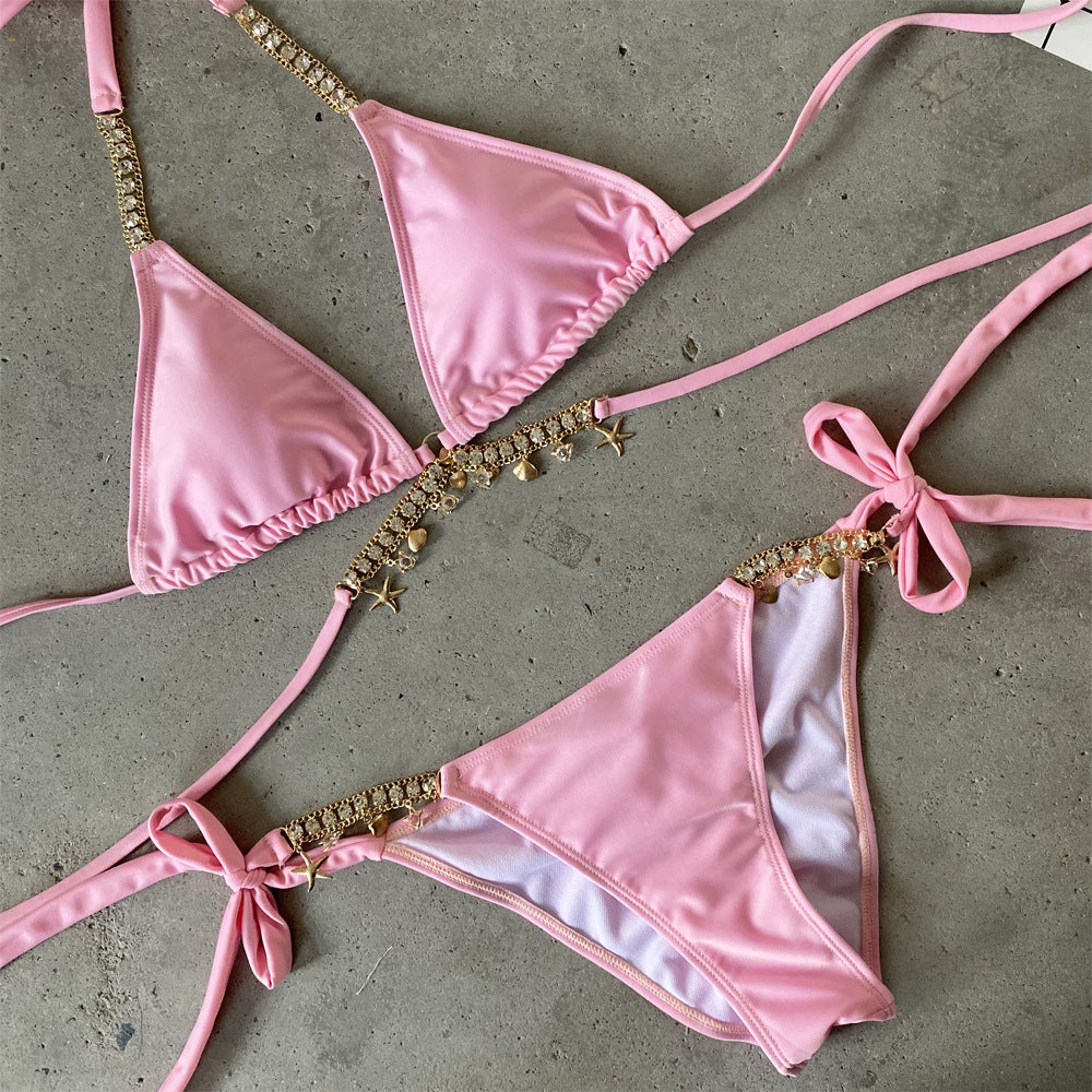 Multicolor Diamond Bikini