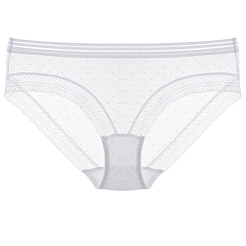 Low-Waist Mesh Lace Wrapped Women's Panties