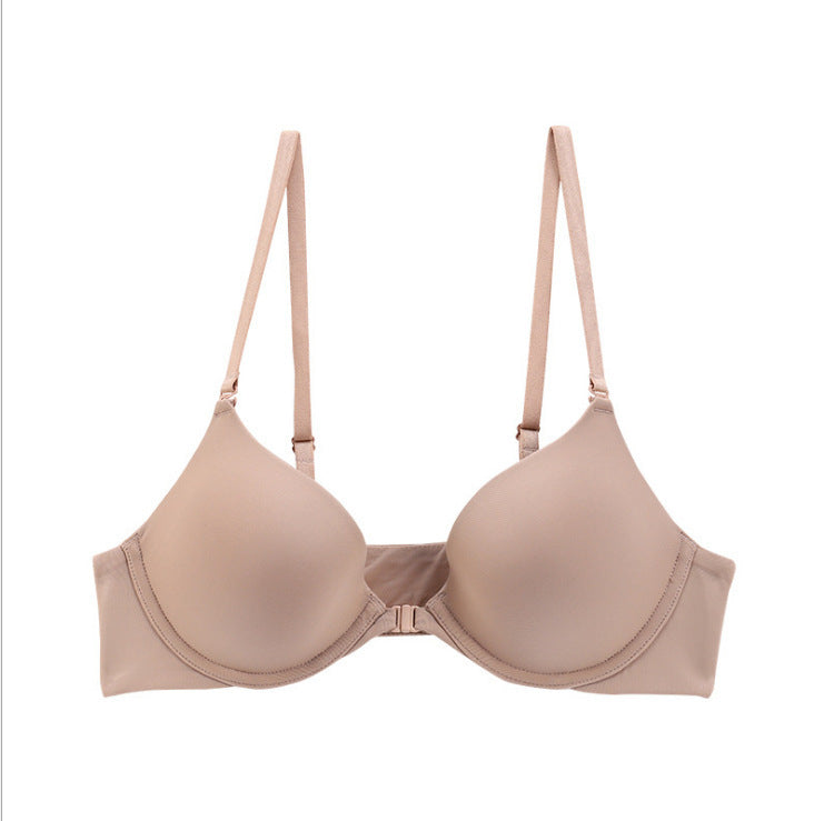 Women's Front Buckle Push Up And Anti-sagging Chest Bra