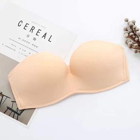 Strapless Bra Invisible Underwear Women Gather Slip Non-Slip Miracle Wedding Dress Relief Tube Top